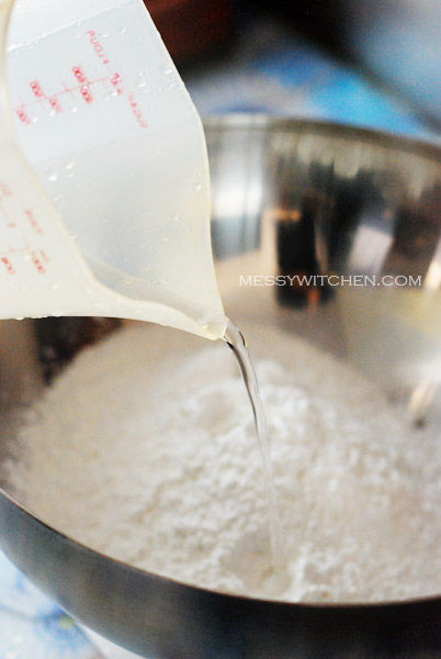 Combine Glutinous Rice Flour & Water